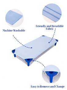 1 pieza Sábana para cama de guardería para siesta de bebés y preescolares con elásticos en las esquinas, accesorios de ropa de cama para niñas y niños