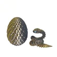 3D Printed Art Creative Snake And Surprise Egg Set With Joints - Colorful Home Office Decor, Perfect For Easter, Halloween And Thanksgiving Gifts | Eye Colors Come In A Variety Of Colors Birthday Graduation