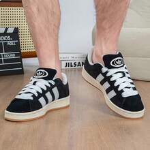 Adidas Originals Campus 00s Low-Top Unisex Casual Sneakers, Spring 2026 Collection, Style: HQ8708 - Black - View 2