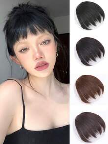 合成假发、女士刘海、短发夹、自然黑发刘海接发 - 彩色 - 查看 9