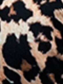 The Side Of The 2026 New Leopard Print Tie Circle Accessory Women's Swimsuit And Bikini Set Is Tied - Multicolor - View 5