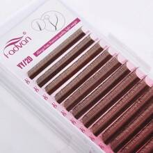 FADVAN Fadvan Brown YY Shape Lashes 0.07 Faux Mink C/D/L 8-15mm Natural Soft Brazilian Eyelash Premade Volume Fan Lashes Extension,Professional Eyelash Grafting,Lash Tech Supplies Lash Clusters,Eye Lash Clusters,Individual Eyelashes,Lashes,Fake Lashes