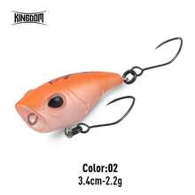 KINGDOM Micro Expert Floating Popper 27mm 34mm 1.5g 2.2g - Multicolor - View 18