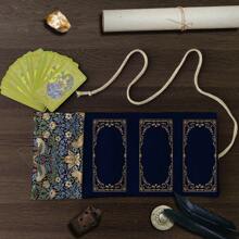 1pc Morris Pattern Tarot Card Storage Bag, Floral & Animal Element Gift Bag, Mystical And Exquisite Storage Bag, Divination Tool Decor, For Occult Astrology Items Storage, Suitable For Festivals, Gifts, Holiday Essential Gift