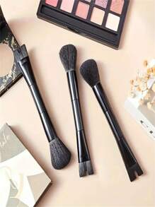 Dual-Ended Contour Makeup Brush, U-Shaped Nose Contour Brush, 2-In-1 Precise Dual-Headed Contour Brush, Perfect For Contouring, Sculpting, Highlighting, Blending, Innovative Bristle Makeup Brush, Suitable For Cream, Liquid, Bronzer, Blush, Setting Powder, And Concealer