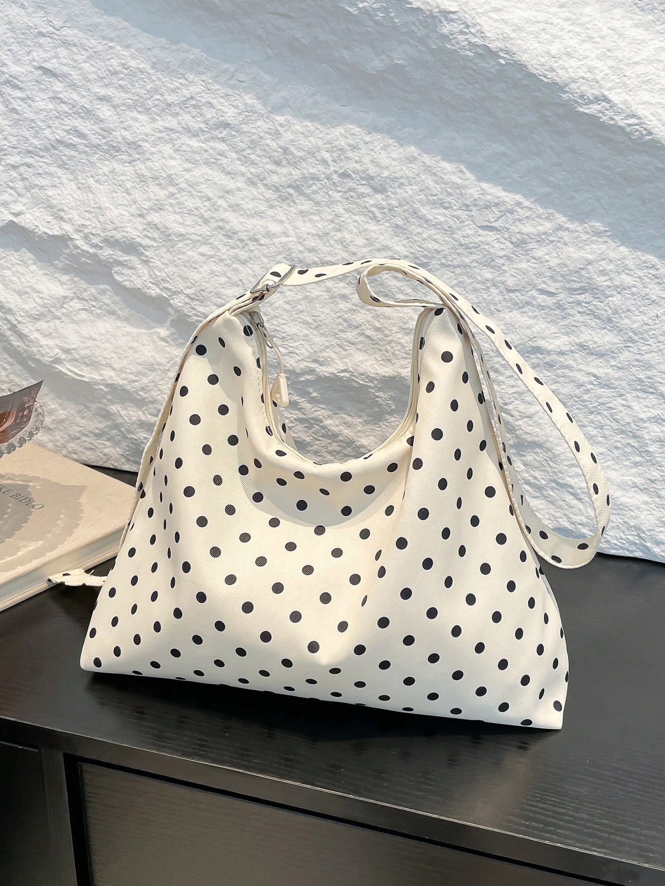 Canvas cross-body bag