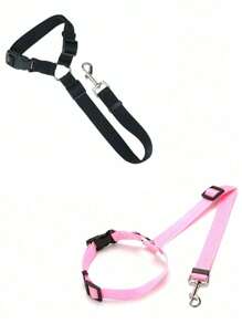 Pet Car Seat Belt, Car Products Dog Safety Leash, Pet Leash, Dog Cat Seat Belt, Car Headrest Restraint, Adjustable Nylon Fabric, Dog Restraint Vehicle Seat Belt, Pet Car Accessories, Car Accessories Dog Car Seat Car Seat Covers Dog Car Seat Cover Pet Car Seat