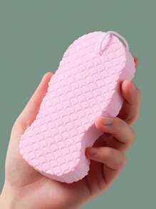 1pc 3D Sponge Loofah, Exfoliating Scrub Sponge, Skin Cleansing For Bathing, Essential Bathroom Item, Cleaning Sponge, Exfoliating Scrub Towel, 3D Fish Scale Pattern Shower Sponge, Painless Cleaning Without Skin Damage, Lightweight & Convenient, Suitable For Bathroom, Travel, Hotel Back To School