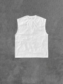 Camiseta de tirantes ajustada personalizable para hombre - Agrega tu propia imagen y texto (Día del Padre/Día de la Madre/Selfie/Foto familiar/Foto de mascota/Foto de amigo/Fiesta/Equipo/Novio/Novia/Mascotas/Atuendos de pareja/Uniforme de trabajo)