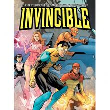 1 pièce Affiches d'art mural sans cadre, Pop Art Deco Invincible Comic War Canvas Poster, Impression d'art mural sans cadre pour la maison, le bureau, le salon, la salle de classe - Œuvre d'art d'intérieur, décoration saisonnière, idée de cadeau facultative