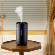 1pc 3-In-1 Portable USB Quiet Humidifier With Cold Mist, Nightlight & Air Purification Function, Suitable For Room, Bedroom And Office, Easy To Clean Household Humidifier - Multicolor - View 8