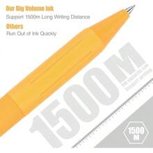 14-Pack Pastel Ballpoint Pens, Medium 1.0mm Black Ink, Retractable - Smooth Writing And Journaling