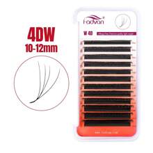 FADVAN D-Curl 3D/4D/5D W Shape Lashs 0.07 7-15mm&Mix Premade W Fan Lash Extensions Natural Soft Black Bushy Style Lashes Faux Mink Individual Lashes , Lash Tech Supplies