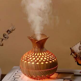 Flower Humidifier Light Sound Humidification Colorful Atmosphere Light Bedroom Office Desktop Decoration Creative Gift