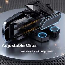 Disparadores de juegos móviles para teléfonos celulares Física 4 Botones para juegos FPS Arena Breakout/COD - Negro - Ver 5