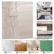 10 Pack Self-Adhesive Marble Tiles Sticker Stick On Wall Floor Kitchen Bathroom - Gray Brown - View 5