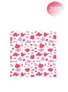 10pcs Pink Cow Print Paper Tray- 7 "/9" Plate, Dinner Tray, Disposable Paper Tray, Bachelorette Party Decor, Last Rodeo, Rodeo Birthday Party, Cool Cake Plate