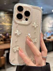 极简蝴蝶透明手机壳适用于 17 Pro Max/17 Pro/17 Air/17/16 Pro Max/16/16 Pro/16 Plus/15/15 Pro Max/15 Pro/15 Plus/11/12/13/14 Pro Max/12 Pro/12 Pro Max/13 Pro/13 Pro Max 14 Pro/14 Pro Max/14 Plus，时尚创意硬壳 - 無色 - 查看 7