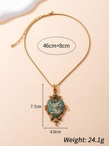1pc Women's Necklace 1 Pair Women's Earrings, Blending Vintage And Art Deco Styles, Heart Shape Symbolizing Love In Culture, Flying Bird Representing Freedom And Agility, Conveying A Romantic And Elegant Vibe, Suitable For Vintage Or Artistic Style Outfits - Multicolor - View 3