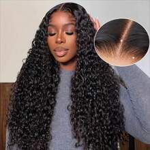 200% Density 13x4 13x6 5*5 4*4 Curly Wave Lace Closure Wigs Human Hair Upgraded Glueless Wig Put On And Go Glueless Wigs Human Hair Pre Plucked Pre Cut Ready To Wear Glueless HD Lace Front Wigs For Women