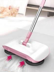 A Manual Sweeping Machine Suitable For Household Use, Combining Sweeping And Mopping, Equipped With A Broom And Dustpan Set, Broom Tools
