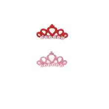 1/5pcs Faux Pearl Crown Pet Hair Clips - Stylish Crown Shape Bows For Dogs And Cats - Grooming Supplies And Accessories .