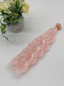 1pc SD/BJD Cotton Doll Wig, Handmade DIY Solid Color Wave 30cm Wig Extension, Doll Wig
