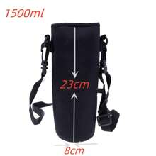 1pc 420-1500ML Sports Water Bottle Case Insulated Bag Neoprene Pouch Holder Sleeve Cover Carrier For Mug Bottle Cup Travel Essentials Travel Accessories Travel Must Haves Beach Vacation Summer Holiday School Accessories Back To School Supplies Stuff