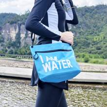 Bolsa de Armazenamento Portátil e à Prova d'Água para Uso Externo, Bolsa Transversal/de Ombro da Moda para Viagens, Natação, Barcos, com Bolso à Prova d'Água para Telefone