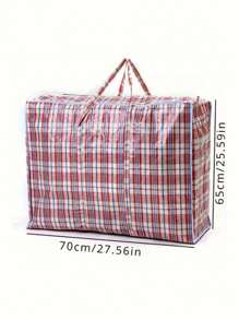 Bolsas extra grandes para lavandería, compras, almacenamiento y mudanzas con cremallera y asas, en azul, rojo y negro. Bolsas de viaje durables a cuadros para ropa, lavandería, ropa de cama, mudanza, limpieza del armario y decoración navideña. Bolsas de patrón de piel de serpiente, bolsas tejidas, resistentes a la humedad y a las manchas