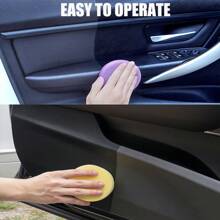 1 pieza Kit de reparación de plástico para automóvil, Revestimiento de restauración de plástico, Cera de mantenimiento del interior negro del automóvil, Revestimiento cerámico para piezas de plástico del automóvil, Agente duradero para piezas de automóvil