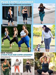 Leggings For Women - High Waisted Yoga Pants With Pockets Black Leggings Women Full Length & Capri - màu đen - Xem 11