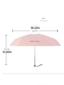 Customized Five Fold Umbrella Sunscreen Compact And Convenient Sunshade Umbrella Customized Sunshade Umbrella Rain And Rain Dual Use Folding Summer Cooling,Beach,Travel - Multicolor - View 6