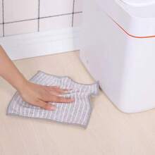 6pcs/Set Dish Washing Cloths, Thickened Non-Stick Oil Rags, Waterproof Odor-Free Dish Towels With Bamboo Charcoal, Lint-Free Cleaning Rags For Kitchen & Bathroom