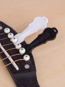 4 piezas Clavijas de afinación de guitarra y ukulele, kit de herramientas accesorias para cuerdas de instrumentos de cuerda