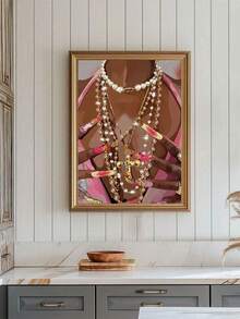 1PC Art, Fashion Poster, Pink Style Fashion Art, Art, Poster, Black Art Print For Living Room Bedroom Bathroom Office And Other Home Decoration, Unframed - Multicolor - View 14