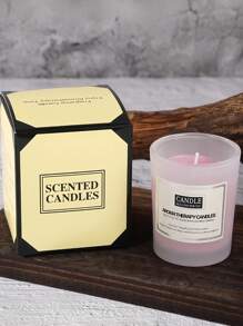 1 PIEZA Vela de vidrio aromática de color negro brillante, adecuada para restaurantes, hoteles, salas de estar, dormitorios. Conjunto romántico para la cena y decoración para bodas, velas para fiestas y decoración del hogar, velas sin humo ni olor para cenas a la luz de las velas, se puede usar como regalo, decoración del hogar, adecuado para Pascua, temporada de bodas, Día de San Valentín