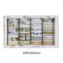 24pcs Assorted Vintage Ditsy Floral Washi Tape Set For Journaling And Scrapbooking Decorations (0.75cm*6rolls/1cm*4rolls/1.5cm*8rolls/2cm*1roll/2.5cm*3rolls/3cm*2rolls) Back To School