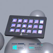 AJAZZ AKP153E 可编程控制台，带旋转快捷键、多音频控制、一键操作、可自定义按钮、集成直播控制台、主播必备桌面助手、有线连接及多个按钮 - 彩色 - 查看 9