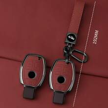 锌合金汽车钥匙包保护套适用于奔驰A B C E级 GLS GLA GLK GLC CLS CLA AMG W204 W205 W212 W463 W176 - 手繩+鑰匙殼 - 查看 11