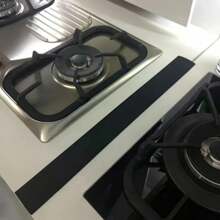 1/2pcs Silicone Stovetop Gap Cover, Heat Resistant Silicone Cover Filler For Gaps Between Cabinet, Oven, Stove, Easy To Clean