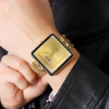 Skmei Reloj de pulsera para hombre SKMEI 2371 de acero inoxidable, resistente al agua, de estilo minimalista clásico, de gran