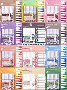 126 Colors Direct Liquid Acrylic Marker,Colored Brush Sets,Soft Art Tip,They Are Colored,Opaque And Do Not Penetrate The Paper.With High Color Saturation,Colors Can Be Superimposed.They Are Suitable For Painting Various Objects Art Painting Supplies Back To School