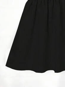 Seven Princess Robe d'été à manches courtes, taille cintrée et coupe évasée avec imprimé chat mignon, pour jeunes filles. Style décontracté de princesse pour vacances.