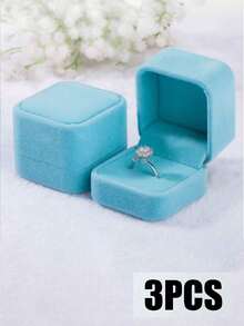 Hộp đựng nhẫn nhung (1/3 chiếc), hộp đựng nhẫn nhỏ, thích hợp cho cầu hôn, đám cưới, lễ đính hôn, Giáng sinh, Ngày Valentine, hộp trưng bày nhẫn, bông tai và khuyên tai, dành cho phụ nữ và bé gái, hộp đựng nhẫn nhung, hộp trang sức, hộp đựng huy hiệu, hộp trang sức, quà tặng Ngày của Mẹ, quà tặng cho mẹ - Nhiều màu - Xem 25