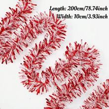 2pcs (157.48 Inch) Red/Blue Patriotic Decorative Party Streamers, Lightweight Metallic Ribbon For Independence Day Decor, Doorways, Stairs