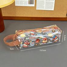 High-Quality Cartoon Style Large Capacity Card Holder Pen Bag, Cute Transparent Pencil Case For Students - Multicolor - View 11