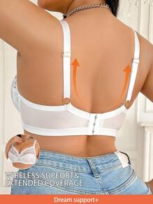 Soutien-gorge imprimé confortable et pour grandes tailles avec armature