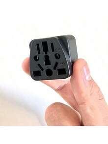 2 US Travel Plug Adapter, EU, Australia, UK, New Zealand, China, USA (Type B), Grounded 3-Prong US Wall Plug, EU To US Travel Adapter And Converter, Power Socket Charger Black