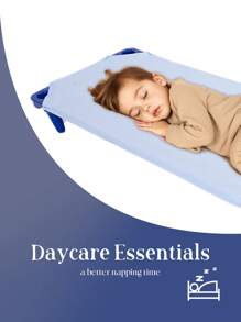 1 pieza Sábana para cama de guardería para siesta de bebés y preescolares con elásticos en las esquinas, accesorios de ropa de cama para niñas y niños